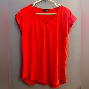 Express Women's Scarlet Short Sleeve Top